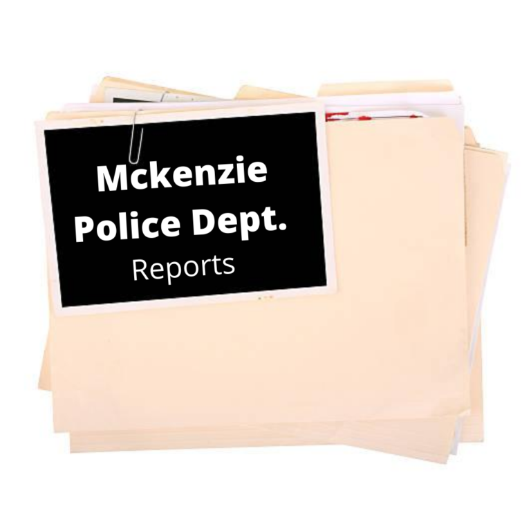 McKenzie Police Department Reports
